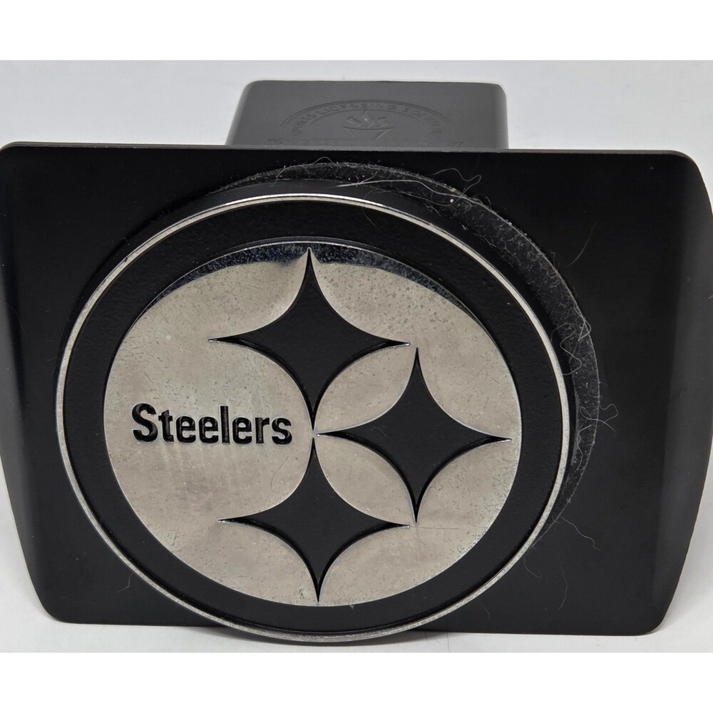 Pittsburgh Steelers NFL Black Hitch Cover with Chrome Team Logo by  - Unique Cus
